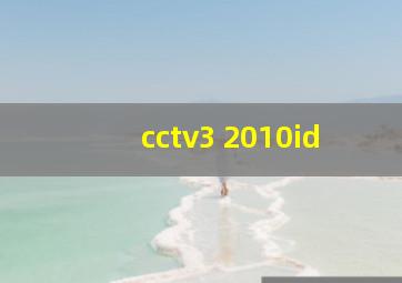 cctv3 2010id